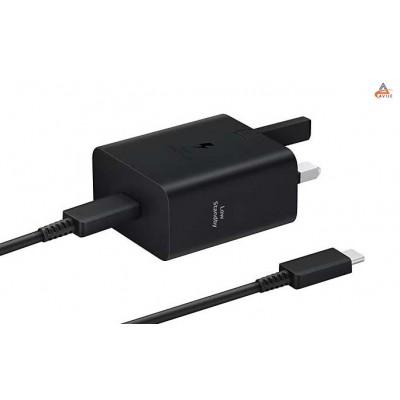 شارژر دیواری 45w سامسونگ مدل Power Adapter Low Standby EP-T4511 سه پین به همراه کابل Type-C