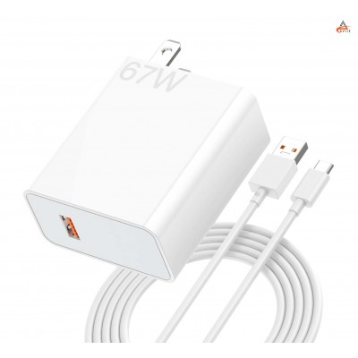 شارژر دیواری 67w شیائومی Designed By Xiaomi به همراه کابل تبدیل USB به USB-C