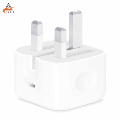شارژر دیواری اورجینال 20W اپل B/A سه پین