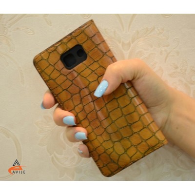 کیف چرمی پوست ماری Samsung A7 2016