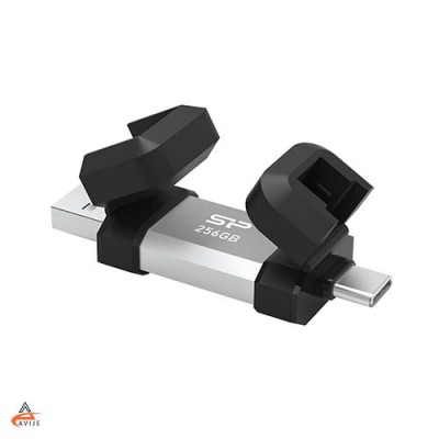 فلش مموری USB 3.2 سیلیکون پاور مدل Silicon Power Mobile C51 ظرفیت 256Gb